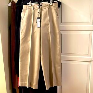 NWT BCBG MAXAZRIA taupe pant size S. inseam 26.5”. Cuff opening: 11.5”.
